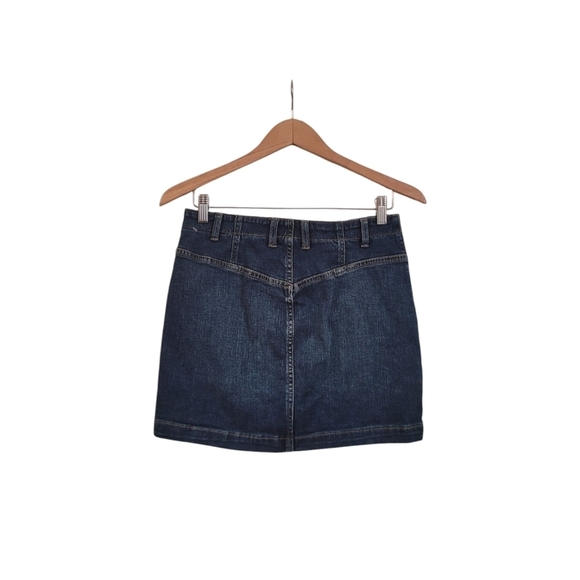 Free People We The Free Blue Denim Mini Skirt Size 28 - Picture 4 of 5